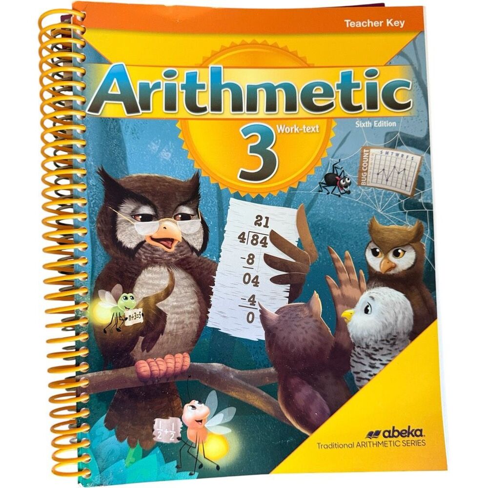 Abeka 3rd Grade Arithmetic 3 Homeschool Bound Teacher Answer Curriculum Key